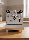 Izzo Alex Duetto IV Plus Coffee Machine on a wooden kitchen worktop